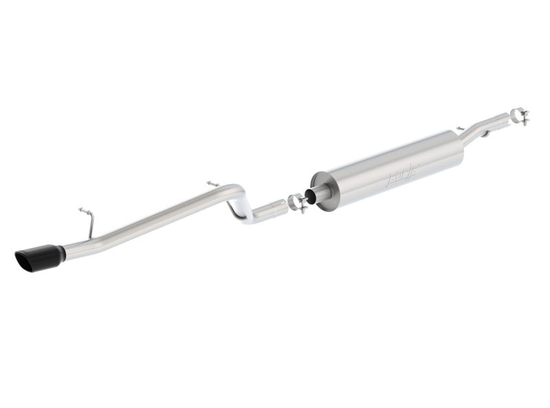 Borla 12-16 Jeep Wrangler V6 4WD Dirt Sport Cat-Back 2.5in Single Square Rolled Angle Cut Rear 140479BC 140479BC Photo - Primary