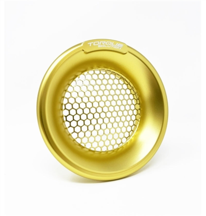 Torque Solution Billet Turbo Velocity Stack Shield For 4in Inlet - Gold TS-VS-740-GD TS-VS-740-GD User 1