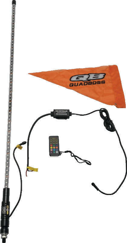 QuadBoss Qb 4Ft Clear Sngle Whip Bt 609664 609664 Photo - Primary