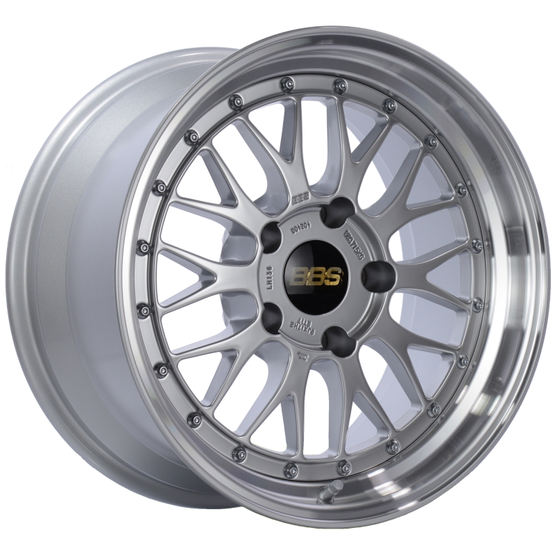 BBS LM 17x9 5x130 ET17 CB71.6 Diamond Silver Center Diamond Cut Lip Wheel LM136DSPK LM136DSPK Photo - Primary