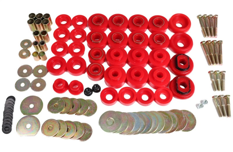 Energy Suspension 68-70 Chevrolet Biscayne/Bel Air/Caprice/Impala Body Mount Set w/ Hardware - Red 3.4173R 3.4173R Photo - Primary