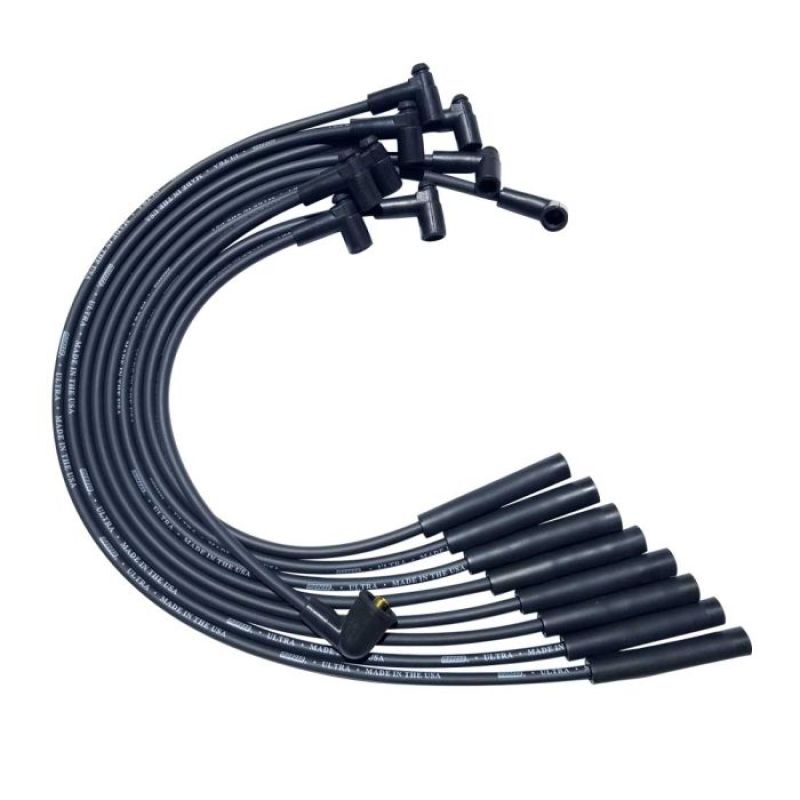 Moroso SB Chrysler Mopar 273/318/340/360 Str Plug HEI Ultra Spark Plug Wire Set - Black 51055 51055 User 1