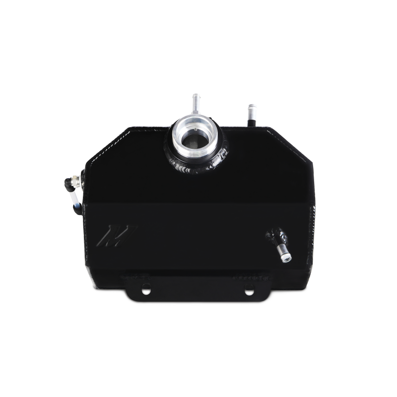 Mishimoto Wrinkle Black Coolant Expansion Tank Ford Mustang EcoBoost / V6 / V8 MMRT-MUS-15EBK Photo - Close Up