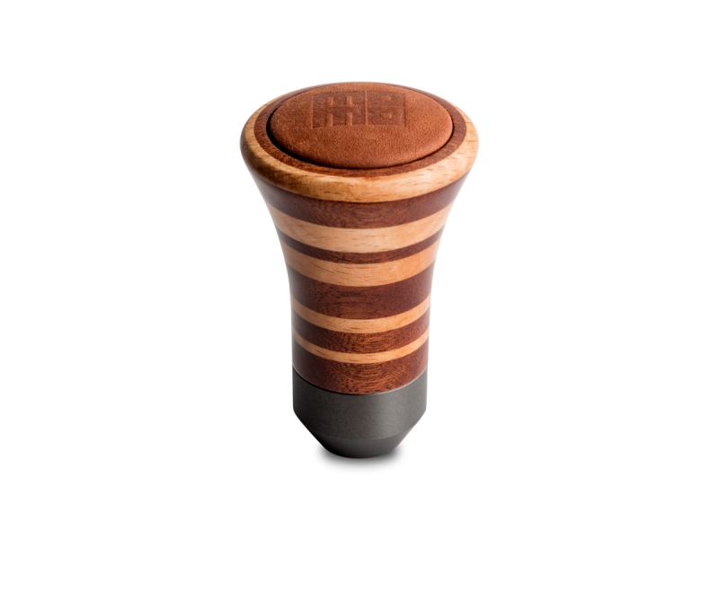 MOMO Trofeo Heritage Shift Knob - Tall Wood, Layered Mahogany and Beechwood, Leather Insert Top TROMAG TROMAG Photo - Primary