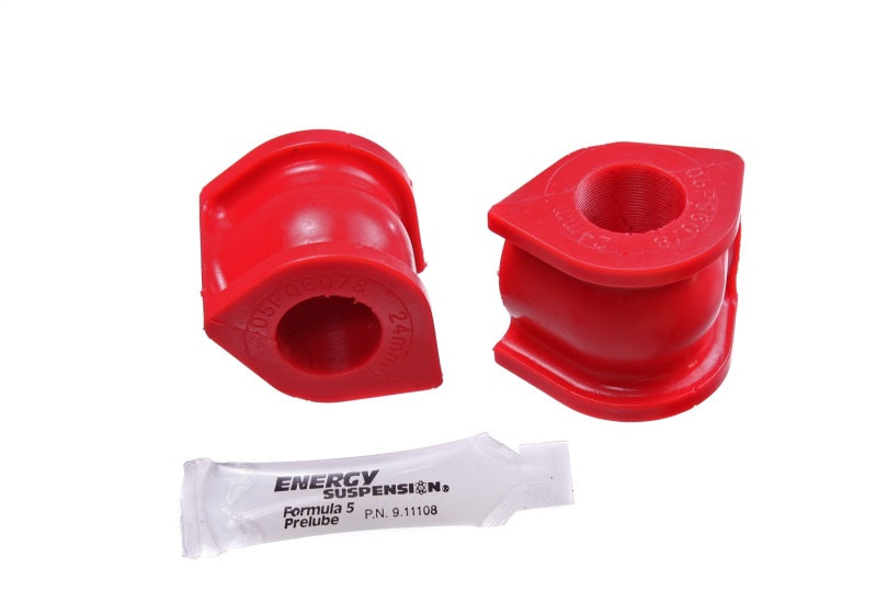Energy Suspension Sway Bar Bushing Set Red Front Bar Dia. 24mm 16.5150R Photo - Primary