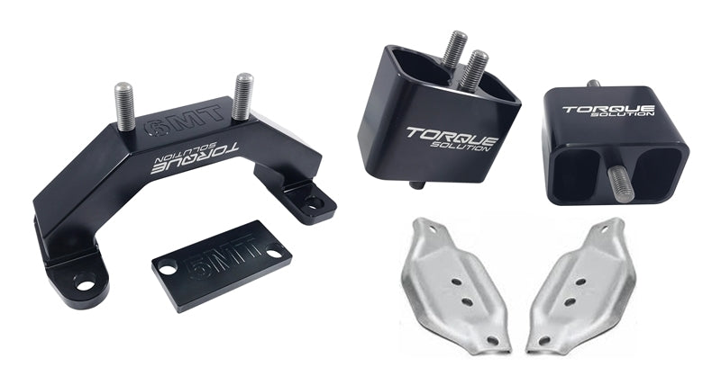 Torque Solution Solid Billet Engine & Transmission Mounts: Subaru WRX 2002-2014 / STi 2004-2017 TS-SU-250SB-PL Photo - Primary