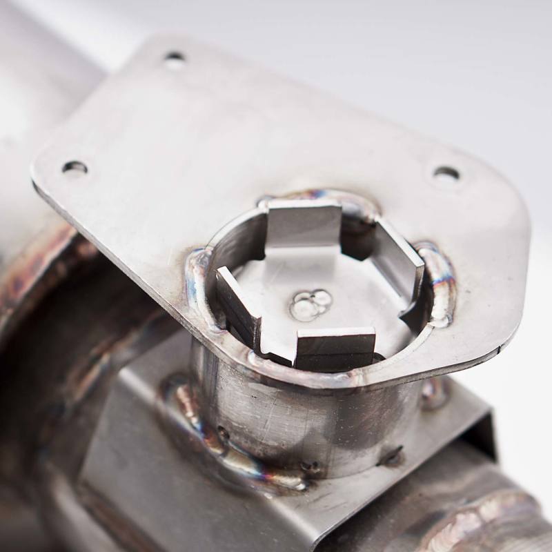 Stainless Works 2016+ Chevy Camaro SS 3in Redline Factory Connect Axle Back w/Valve & 4in Quad Tips CA16RVMKSFCR CA16RVMKSFCR Photo - Primary