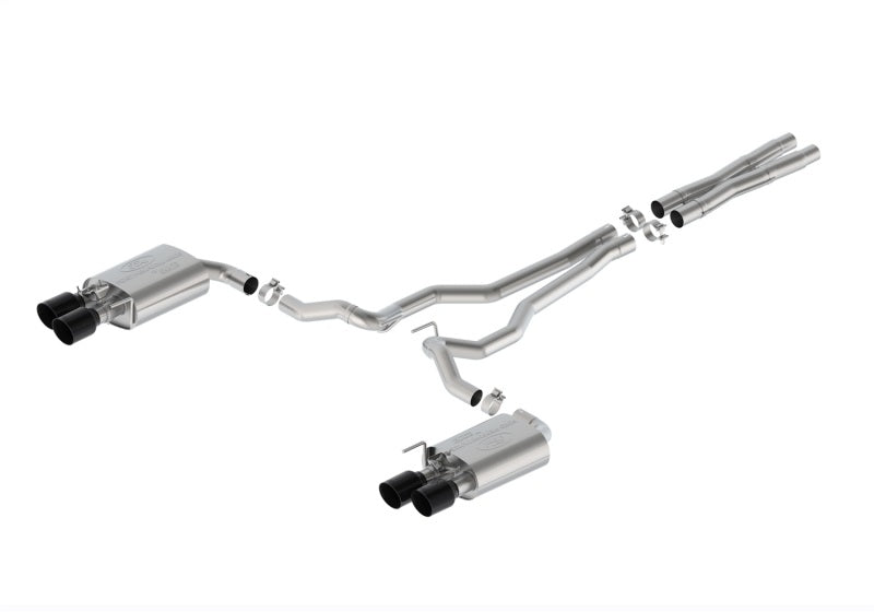 Ford Racing 2024 Mustang 5.0L Sport Active Cat-Back Exhaust - Black Tip M-5200-M5SB M-5200-M5SB Photo - Primary