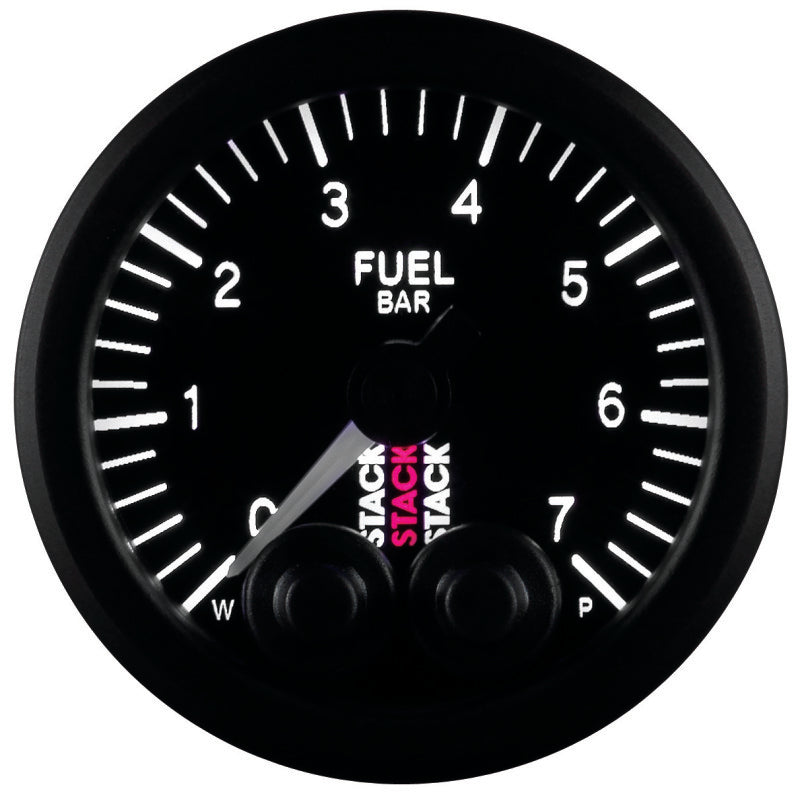 Autometer Stack 52mm 0-7 Bar M10 Male Pro-Control Fuel Pressure Gauge - Black ST3505 ST3505 Photo - Primary