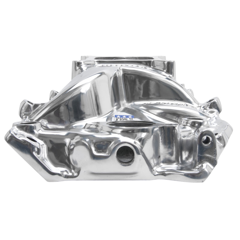 Edelbrock Polished B/B Chevy O-port RPM Air-Gap Manifold 75611 Photo - out of package