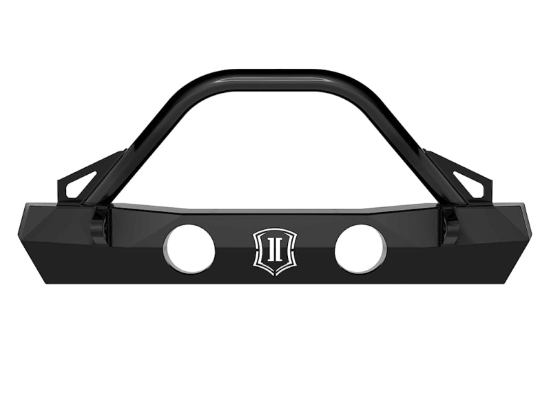 ICON 2018+ Jeep Wrangler JL / 2020+ Jeep Wrangler JT Pro Series Front Bumper w/Bar/Tabs 25164 25164 Photo - Unmounted