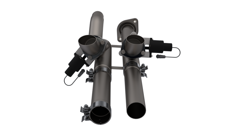 QTP 17-18 Ford Raptor EC/CC 2.5in 304SS Aggressor Cutout Dual Mid Pipes 540117 540117 Photo - Primary