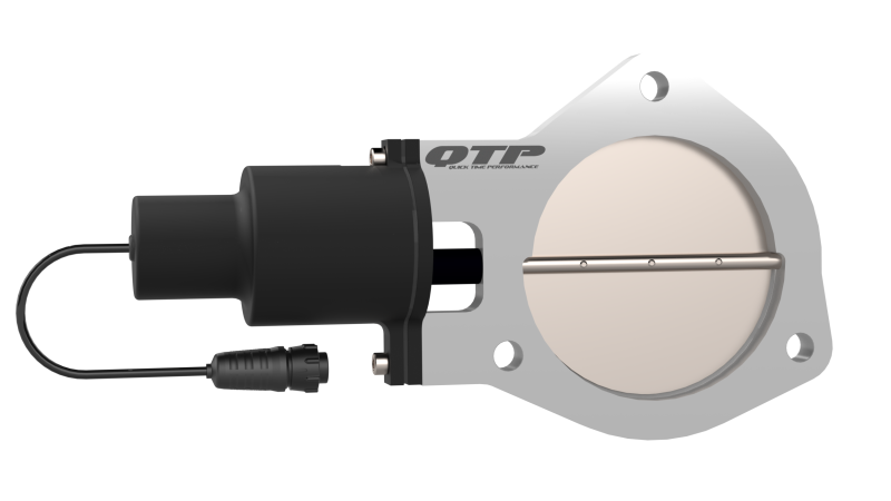 QTP 4in Bolt-On QTEC Electric Cutout Valve w/Flange - Single QTEC40F QTEC40F Photo - Primary