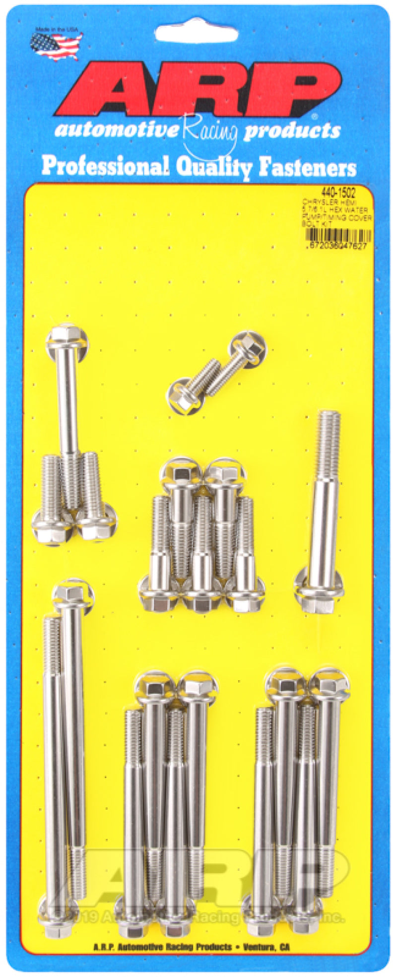 ARP Timing Cover & Water Pump Bolt Kit for Chrysler hemi 5.7/6.1L 440-1502 Photo - Primary