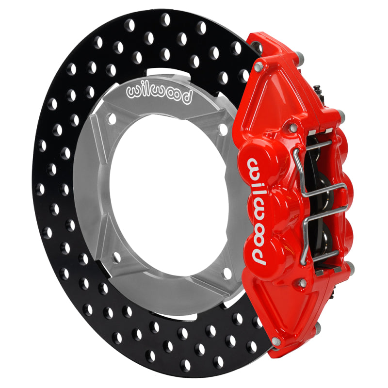 Wilwood 2014+ Polaris RZR XP 1000 Rear Kit 11.25in Drilled - Red 140-16633-DR 140-16633-DR User 1