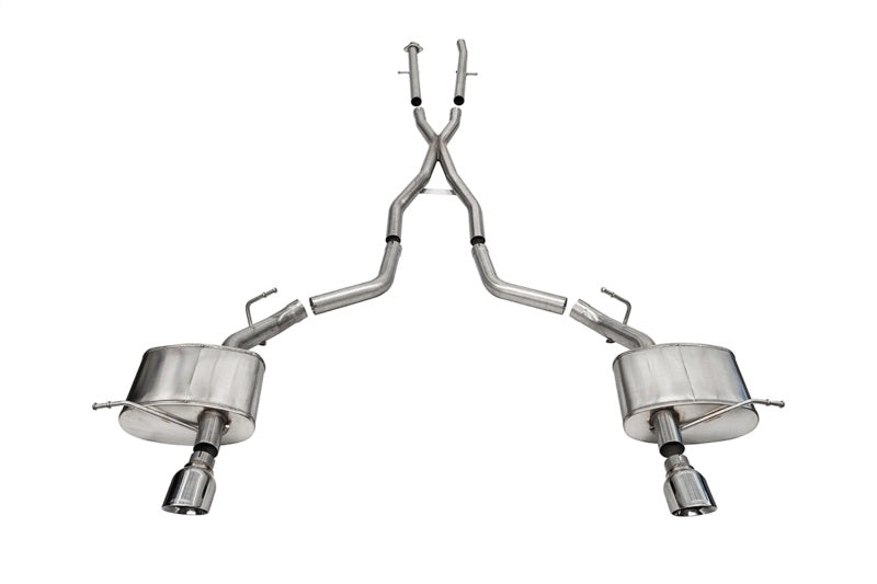 CORSA Performance Corsa 11-23 Dodge Durango Xtreme 2.5in Cat-Back Dual Rear Exit w/ Single 4.5in Polished Tips 21186 21186 Photo - Primary