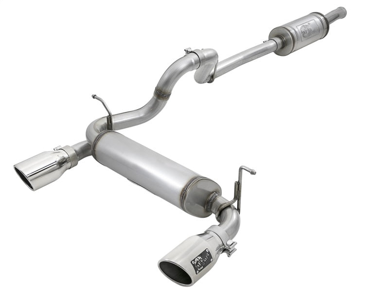 aFe Cat-Back Exhaust System, Rebel Series, 2.5in 409 Stainless Steel 49-48066-P Photo - Primary
