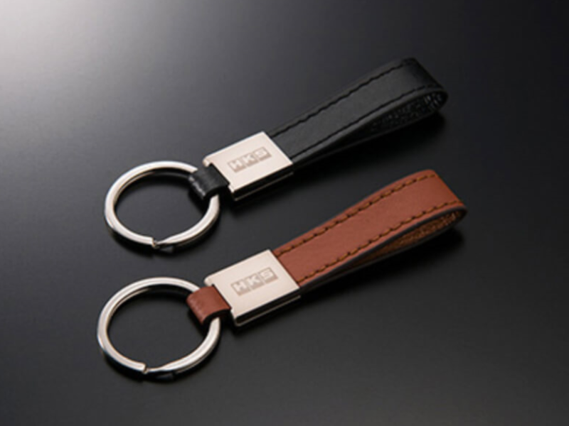 HKS Leather Keyring Black 51007-AK222 User 1