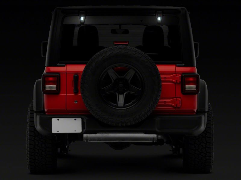Raxiom 18-23 Jeep Wrangler JL Axial Series Rear Window Glass Hinge LED Lights J155993-JL J155993-JL Photo - Close Up