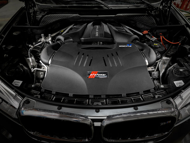 aFe Power 15-19 BMW X5 M (F85)/X6 M (F86) V8-4.4L (tt) S63 Cold Air Intake System w/ Pro DRY S Media 50-40045D 50-40045D Photo - Mounted