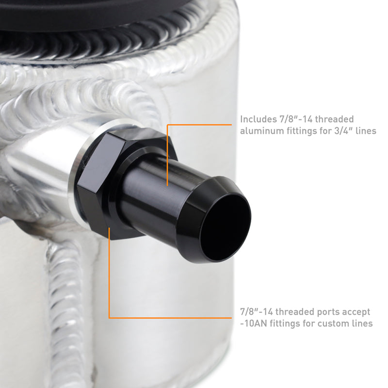 Mishimoto Universal Aluminum Coolant Expansion Tank - Brushed MMRT-EXP-TRDB MMRT-EXP-TRDB User 1