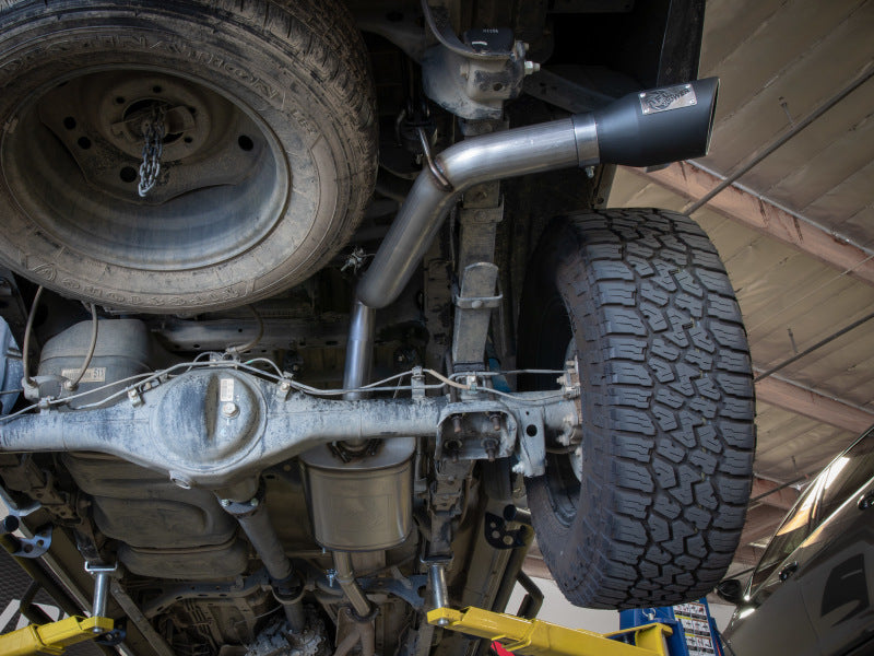 aFe 16-22 Toyota Tacoma Apollo GT Series 2.5in. - 3in. 409 SS Cat-Back Exhaust System w/ Black Tip 49-46063-B 49-46063-B Photo - Mounted