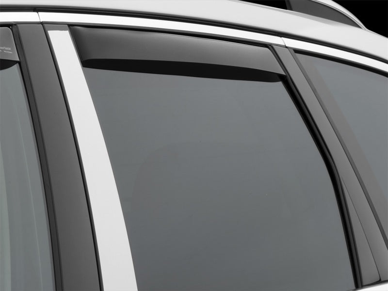 WeatherTech 11+ Volkswagen Touareg Rear Side Window Deflectors - Dark Smoke 81578 81578 Photo - Mounted