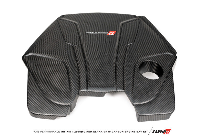 AMS Performance Infiniti 17+ Q60 / 16+ Q50 3.0TT Alpha Matte Carbon Engine Cover ALP.28.06.0001-1 ALP.28.06.0001-1 Photo - Primary
