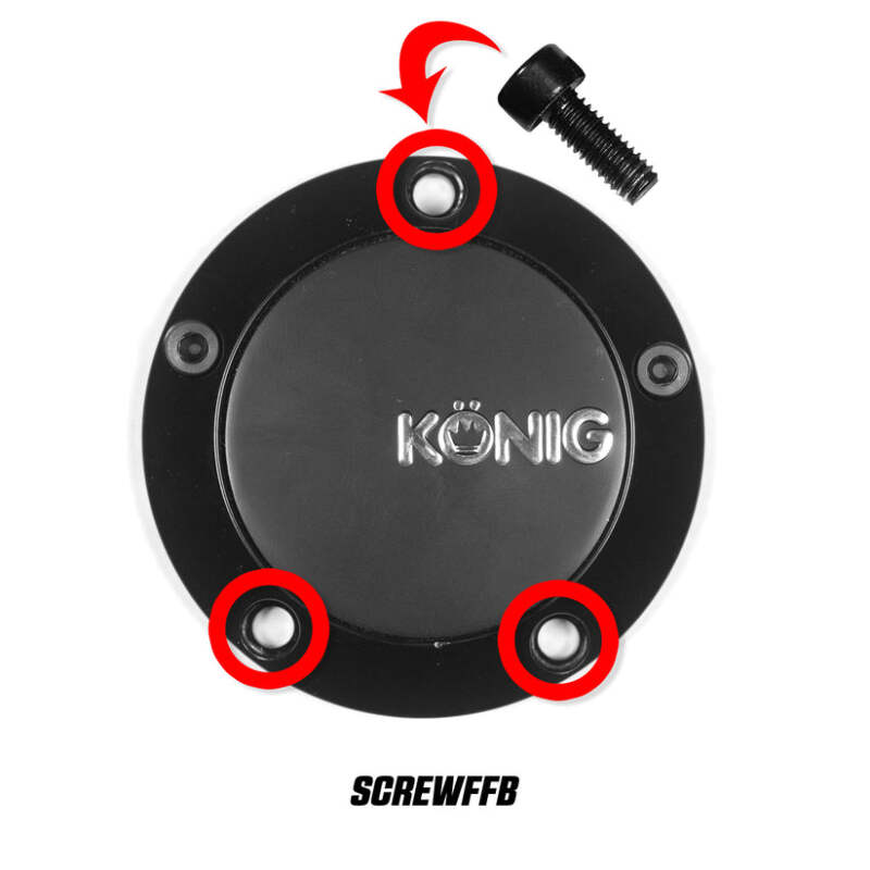 Konig Cap Screw (Black) For CAPFFB - Flow Formed SCREWFFB SCREWFFB User 1