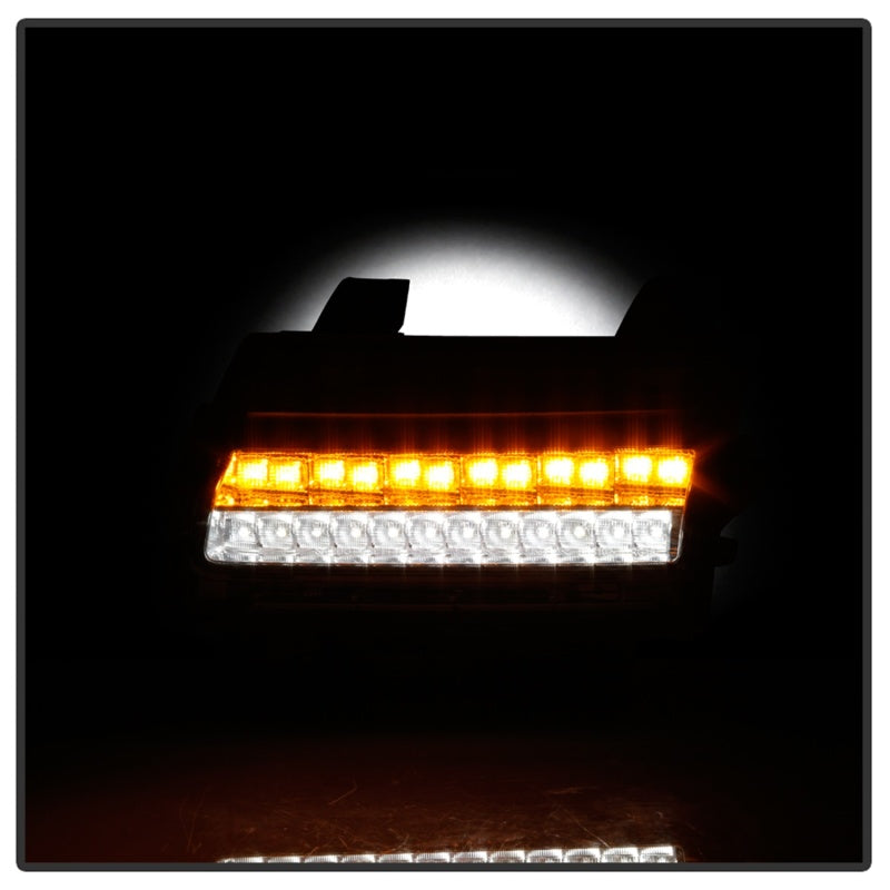 Spyder Jeep Wrangler 2018-2019 (LED Model Only) LED Front Bumper Lights - Sequential Signal - Chrome 5086792 5086792 Photo - Unmounted