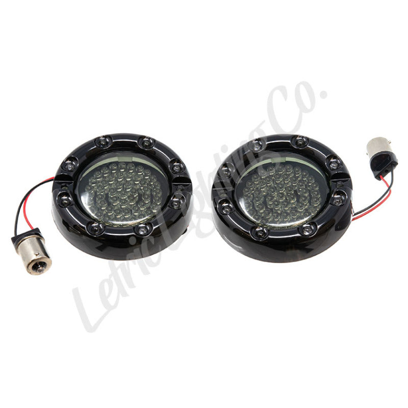 Letric Lighting 86-18 Electra Glide Premium Halo Red Center LED Turn Signal (1156) LLC-FLHB-6R LLC-FLHB-6R Photo - Primary