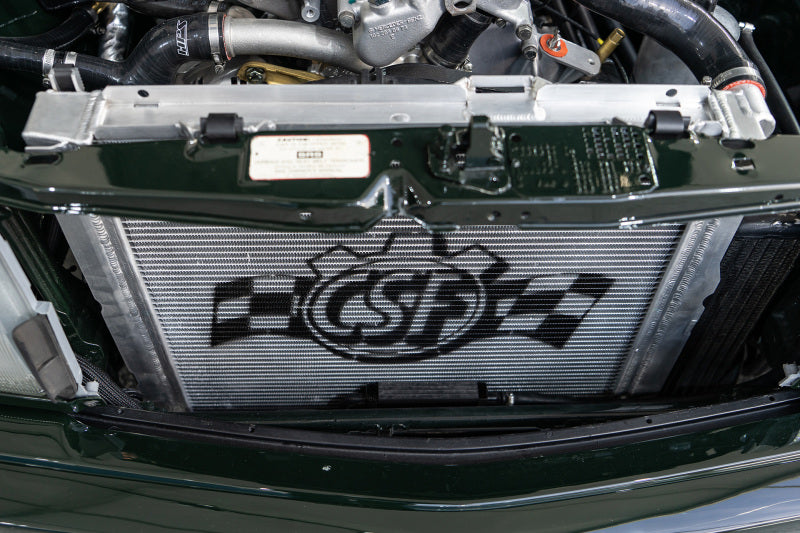 CSF 84-88 Mercedes-Benz W201 190E 2.3L - 16 w/ A/C High Performance Aluminum Radiator 7220 7220 Photo - Mounted