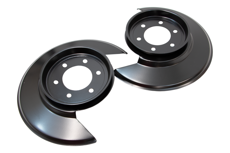 Kentrol 55-83 Jeep CJ Disc Brake Dust Cover Jeep Black Powdercoat Stainless 50502 50502 Photo - Primary