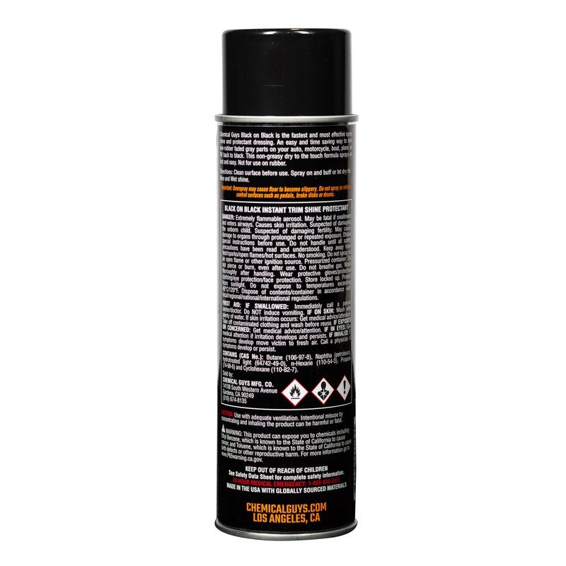 Chemical Guys Black on Black Instant Trim Shine Spray Dressing - 11oz (P6) AIR_SPRAY_1 AIR_SPRAY_1 User 1