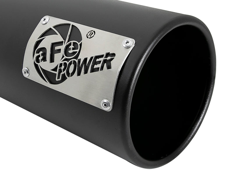 aFe MACH Force-Xp 4in 409 Stainless Steel Exhaust Tip Black 49T40501-B122 Photo - Unmounted