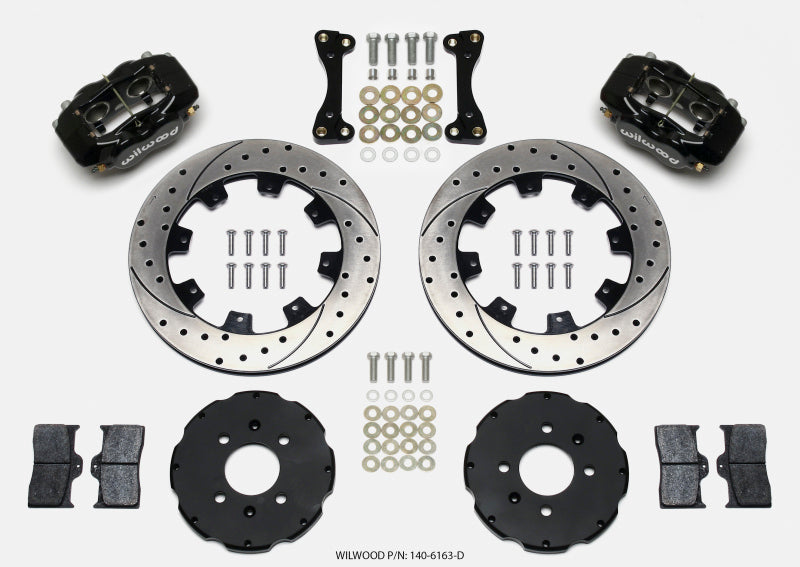 Wilwood FDL Front Hat Kit, 12.19", Drilled, 94-01 Honda/Acura 140-6163-D Photo - Primary