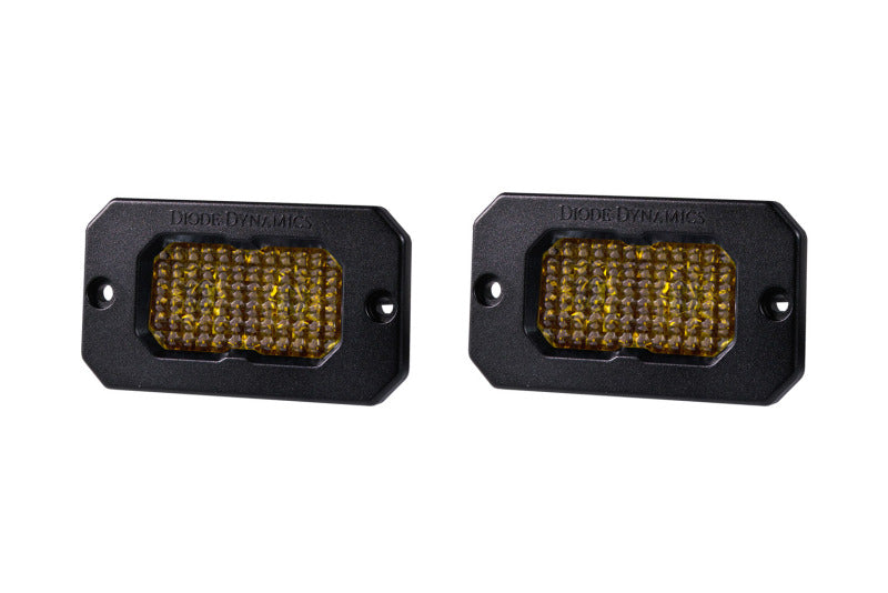 Diode Dynamics Stage Series 2 In LED Pod Sport - Yellow Flood Flush ABL (Pair) DD6430P DD6430P Photo - Primary