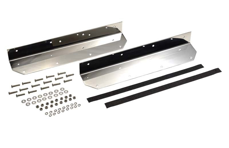 Kentrol 87-95 Jeep Wrangler YJ Step Cover Inlay Pair - Polished Silver 30447 30447 Photo - Primary