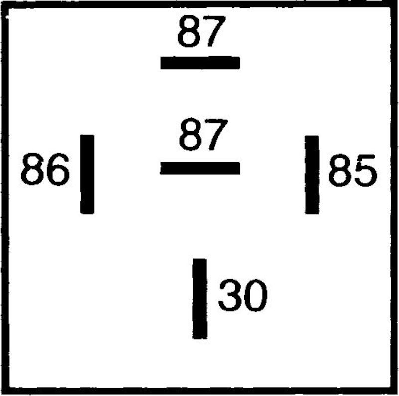 Hella Relay Mini Iso 5 Pole 24V Spst D87 933791081 933791081 Technical Drawing