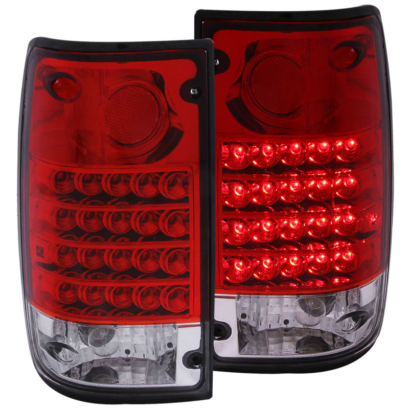 Anzo 1989-1995 Toyota Pickup LED Taillights Red/Clear 311043 Photo - Primary