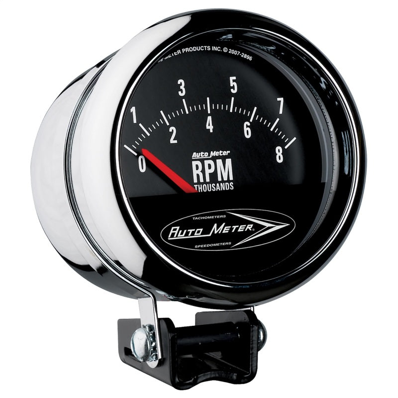 Autometer Gauge, Tach, 3 3/4", 8K Rpm, Pedestal w/Retro Short Sweep, Traditional 2897 Photo - Primary