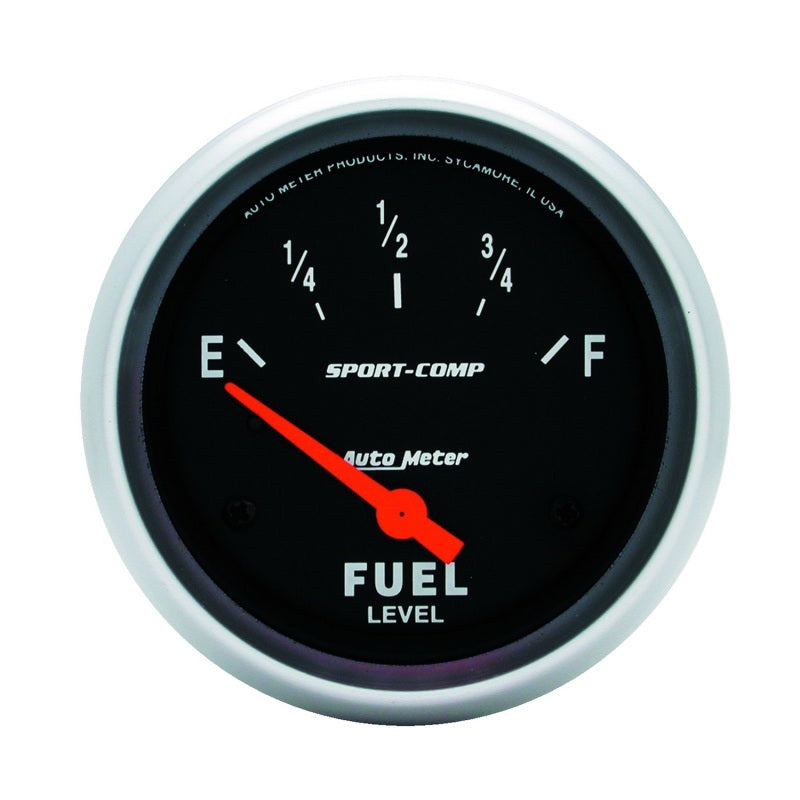 Autometer Gauge, Fuel Level, 2 5/8", 0E To 30F, Elec, Sport-Comp 3517 Photo - Primary