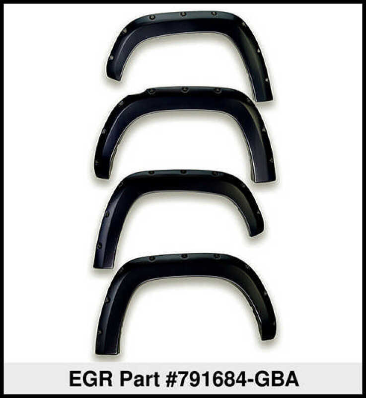 EGR 15+ GMC Sierra HD Bolt-On Look Color Match Fender Flares - Set - Black 791684-GBA 791684-GBA Thumbnail