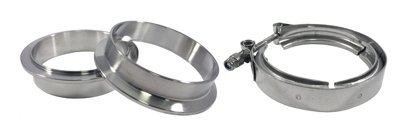 Torque Solution Stainless Steel V-Band Clamp & Flange Kit - 2.75in (70mm) TS-VBK-275 TS-VBK-275 Photo - Primary