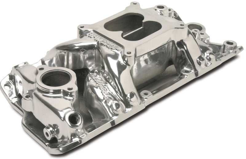 Edelbrock Polished S/B Chevy RPM Air-Gap Manifold 75011 Photo - Unmounted