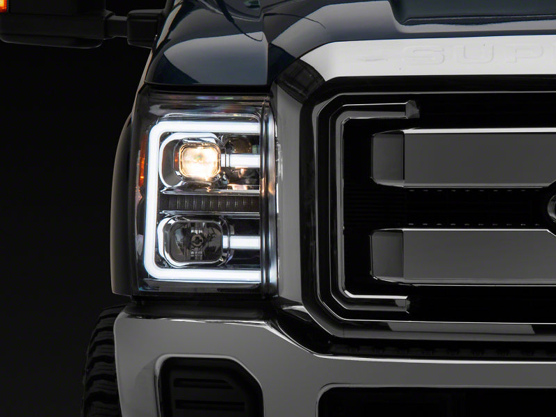Raxiom 11-16 Ford F-250 Super Duty LED Projector Headlights - Chrome Housing (Clear Lens) SD3621 SD3621 Photo - Primary