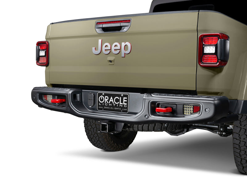 ORACLE Lighting Oracle Rear Bumper LED Reverse Lights for Jeep Gladiator JT w/ Plug & Play Harness - 6000K 5881-504 5881-504 Photo - lifestyle view