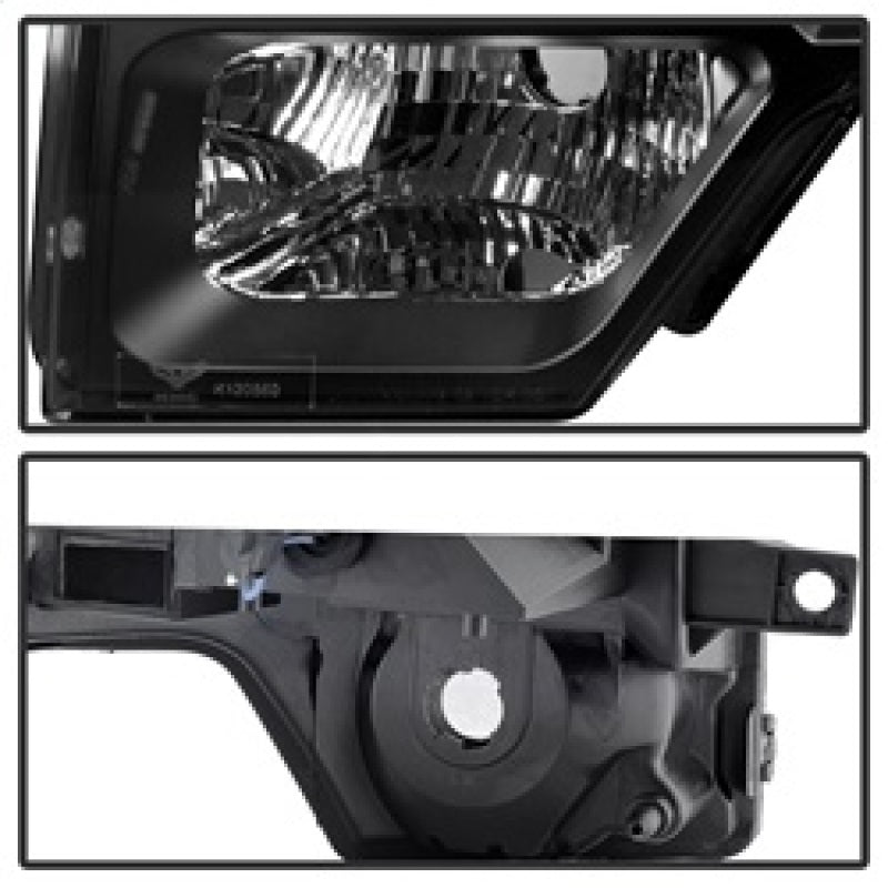 SPYDER Xtune Ford F150 09-14 Projector Headlights Halogen Model Only LED Halo Black PRO-JH-FF15009-CFB-BK 9032226 9032226 Photo - Unmounted