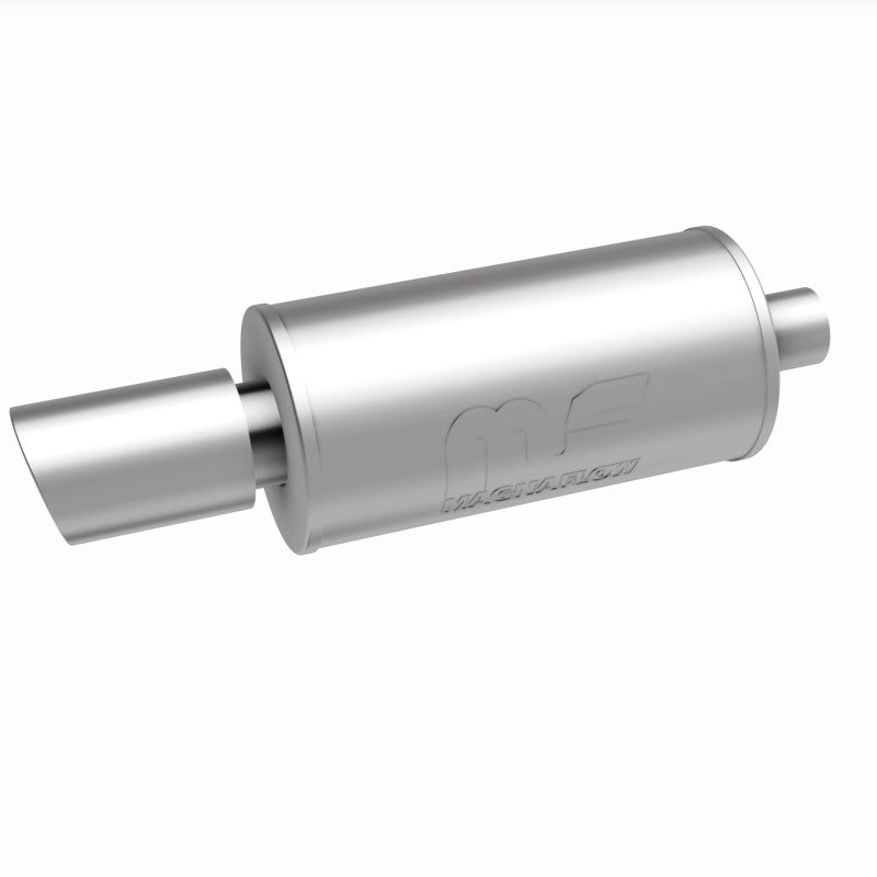 MagnaFlow 7" Round Center/Center Performance Muffler With Tip 14826 360 Degree Image Set
