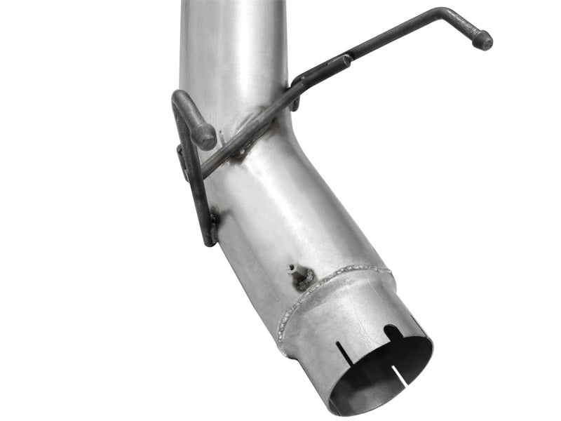 aFe POWER Large Bore-HD 5" 409 Stainless Steel DPF-Back Exhaust System 49-42039-B Photo - Unmounted